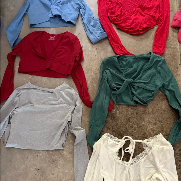 Tops - long sleeve tops garage, pretty little thing and shein!